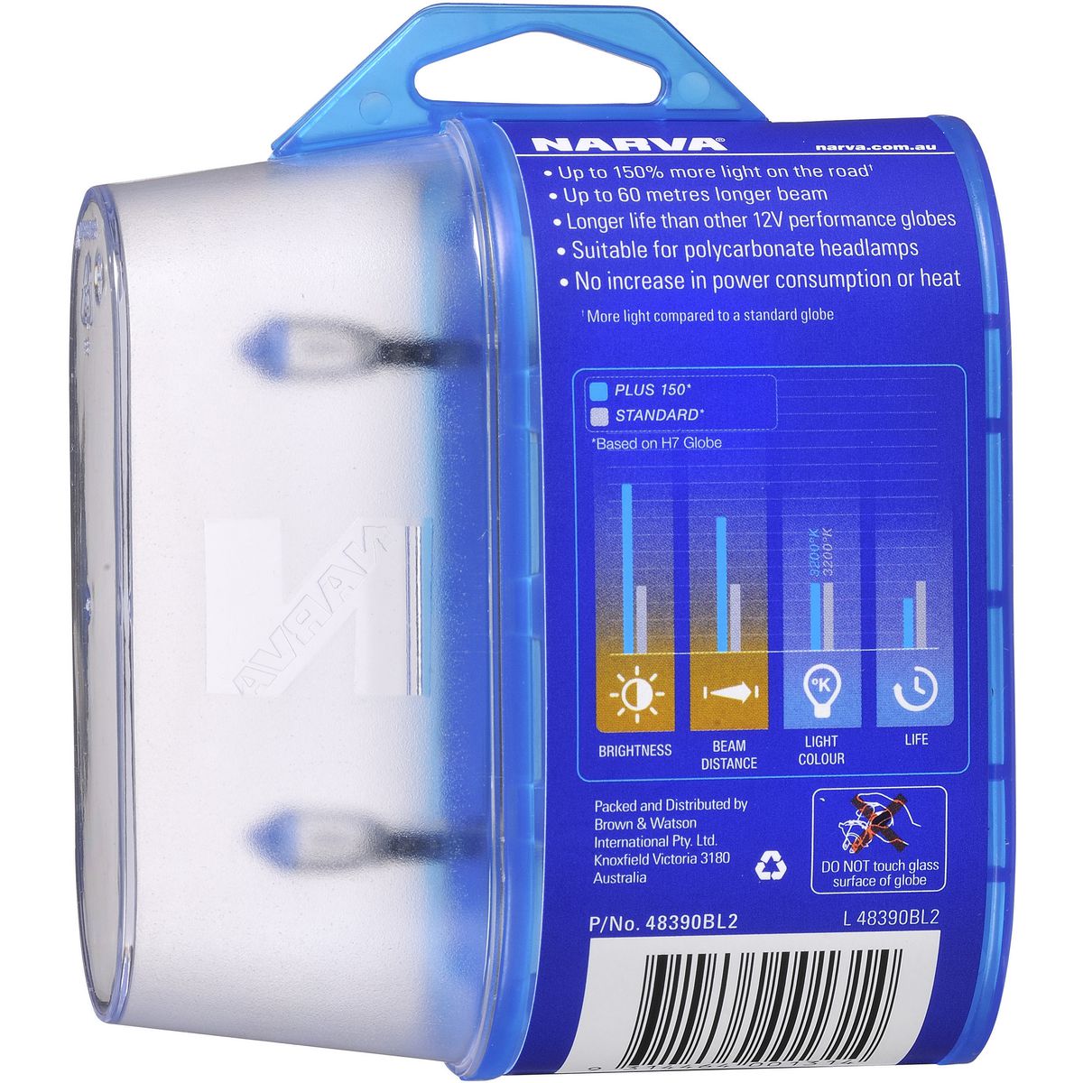 Narva - H1 12V P14.5S Plus150 Twin Pack 48390BL2
