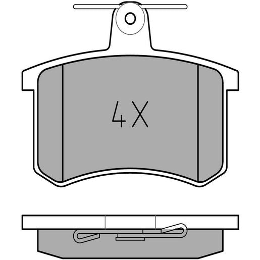 MEYLE Original Brake Pad Set Rear 025 211 4416