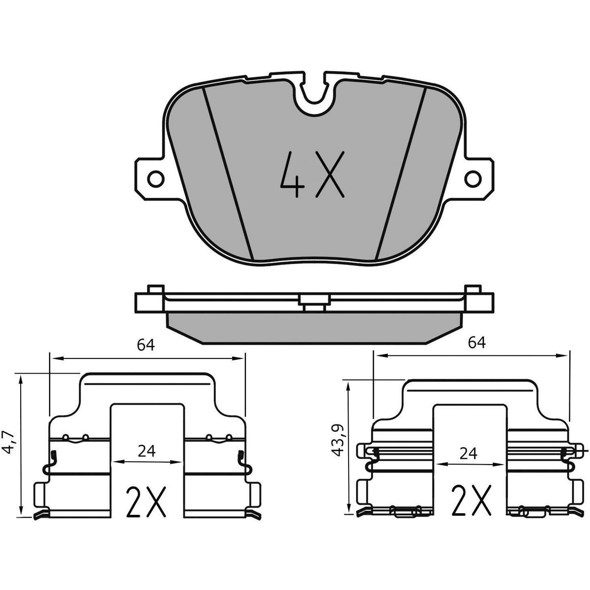 MEYLE Brake Pad Set 025 250 8517/PD
