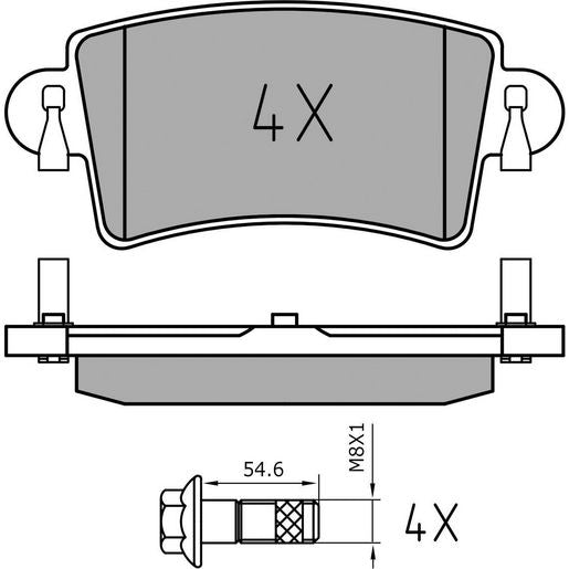 MEYLE Brake Pad Set 025 236 6916/PD