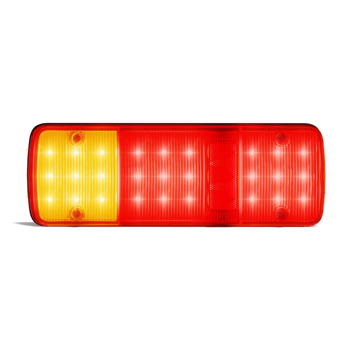 LED Autolamps - Stop/Tail/Indicator Lamp With Reflector, 12 Volt Only, Adr Approved, 310Mm X 105Mm X 20Mm, Bulk 310ARR12B