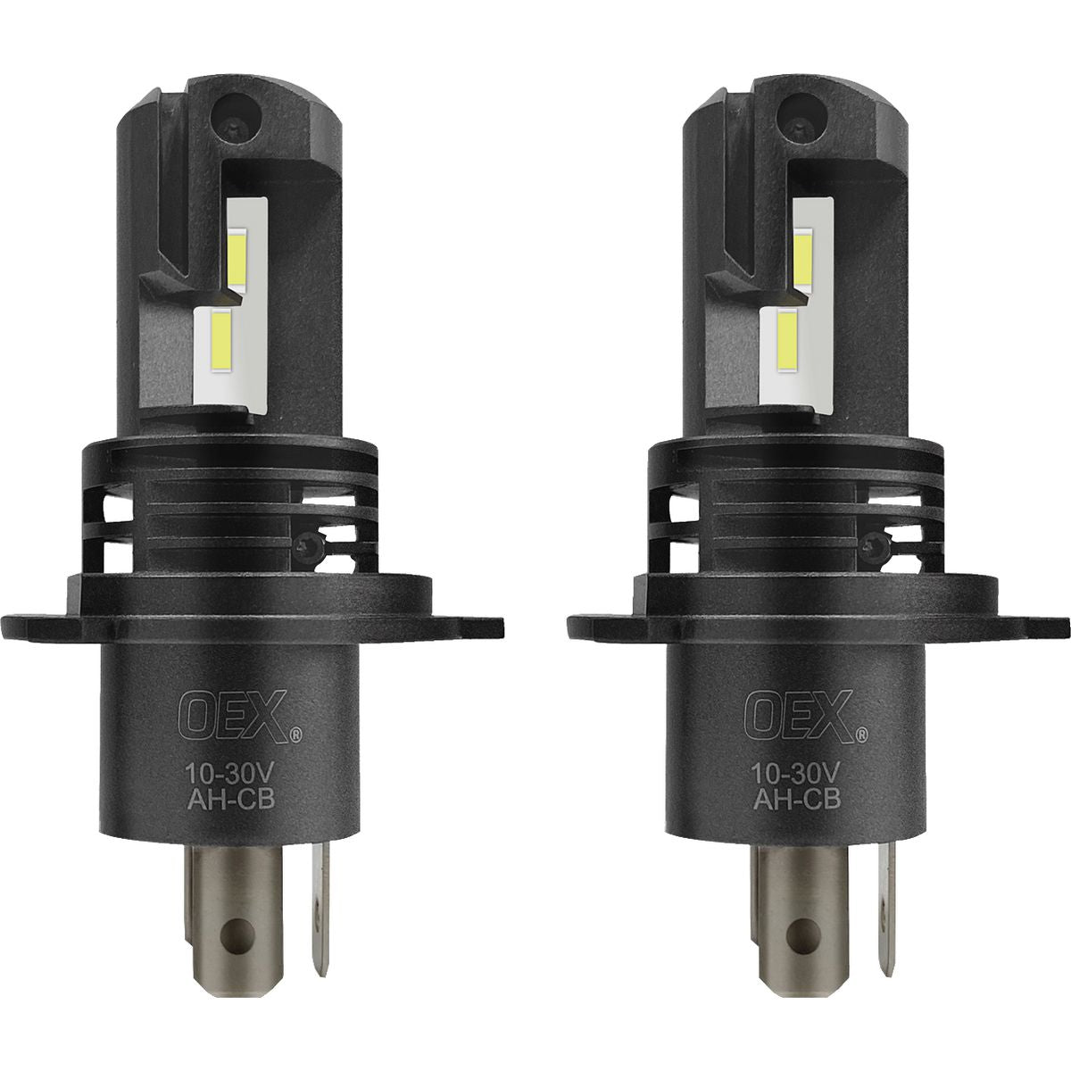 OEX 12/24V LED H4 4000Lm 6000K Globe Headlight Replacement, Pair GLX08H4