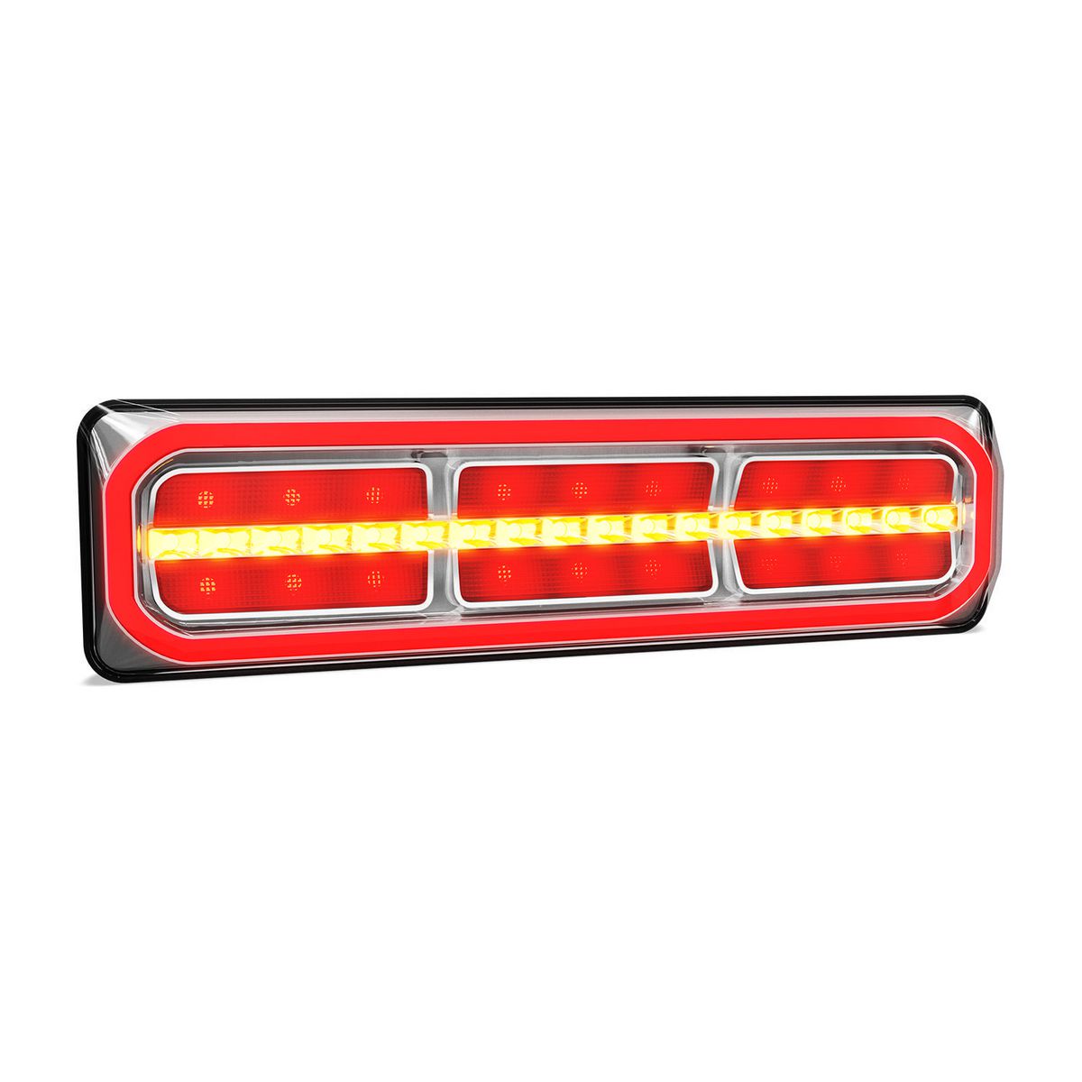 LED Autolamps - 3854 Series, Diffused Tail Light, Sequential Indicator, Stop, 12-24v, Box of 1 3854ARRMB