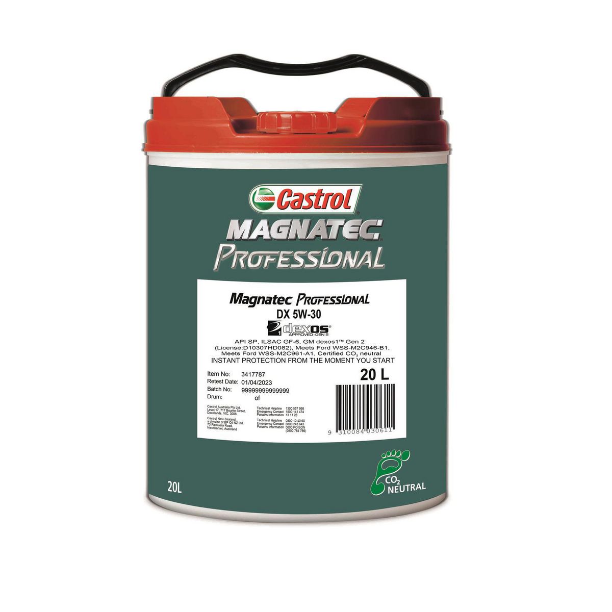 Castrol MAGNATEC Professional DX 5W-30 Engine Oil 20L 3417787