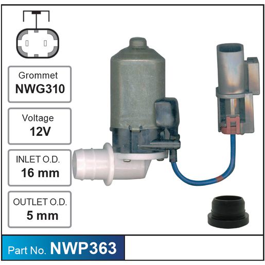 Nice Products Windscreen Washer Pump NWP363