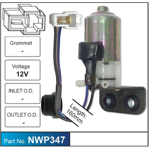 Nice Products Windscreen Washer Pump NWP347