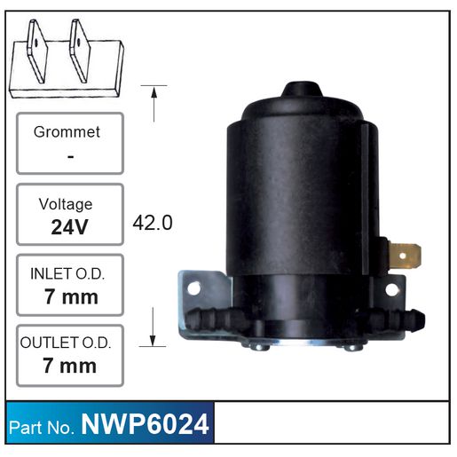 Nice Products Windscreen Washer Pump NWP6024
