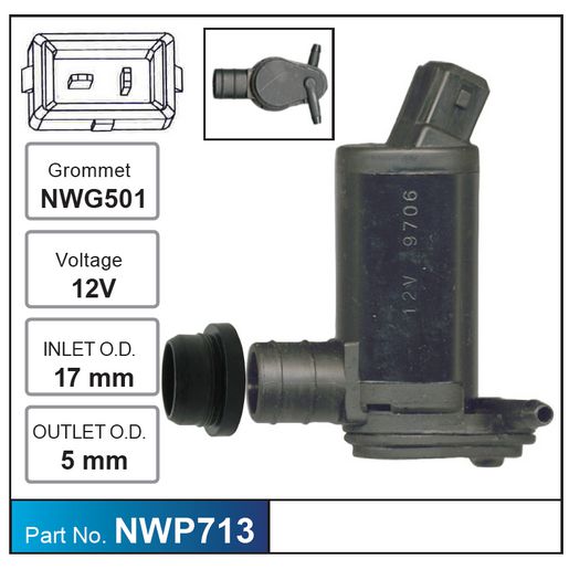 Nice Products Windscreen Washer Pump NWP713