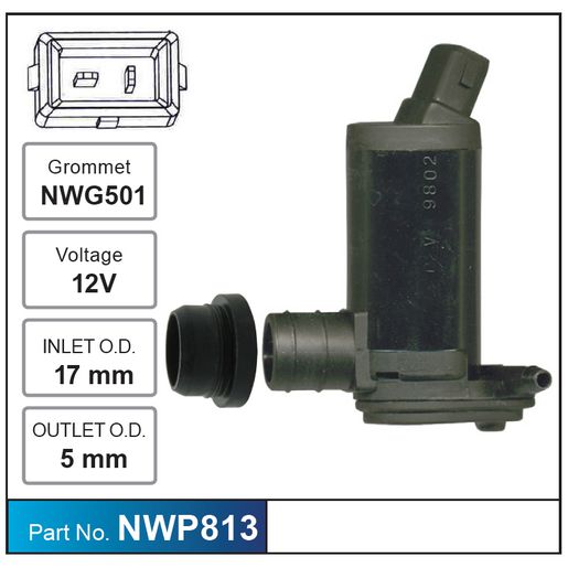 Nice Products Windscreen Washer Pump NWP813
