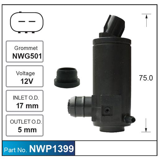 Nice Products Windscreen Washer Pump NWP1399
