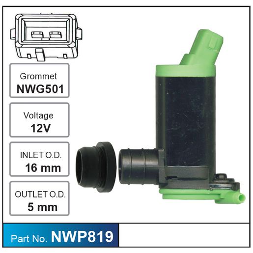 Nice Products Windscreen Washer Pump NWP819