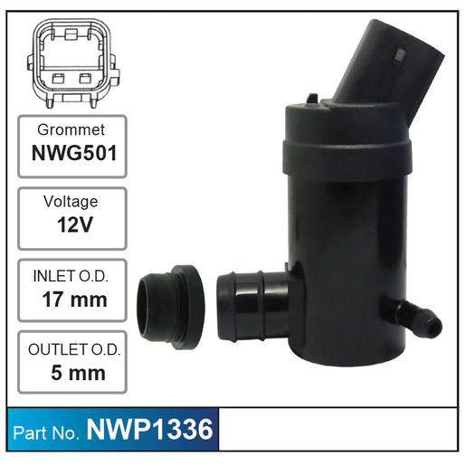 Nice Products Windscreen Washer Pump NWP1336
