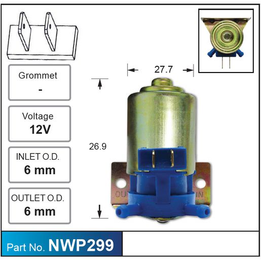 Nice Products Windscreen Washer Pump NWP299