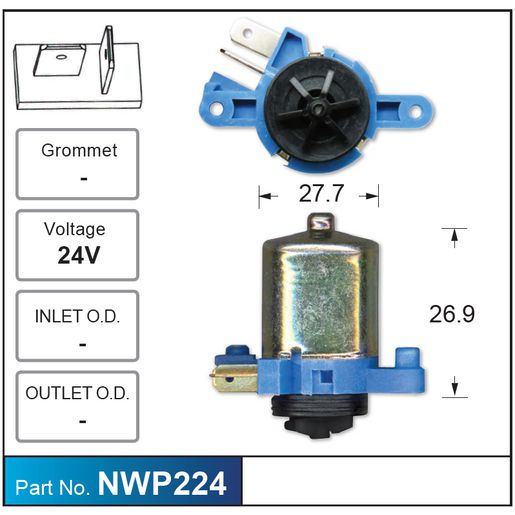 Nice Products Windscreen Washer Pump NWP224