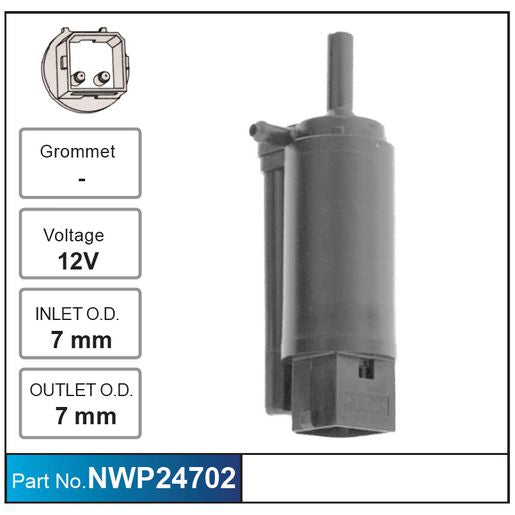 Nice Products Windscreen Washer Pump NWP24702