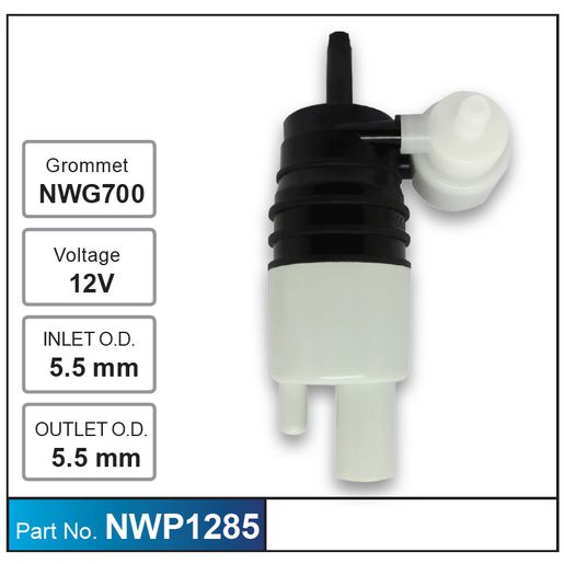 Nice Products Windscreen Washer Pump NWP1285