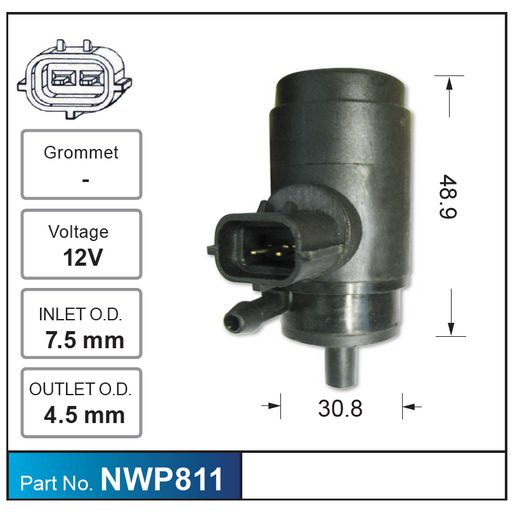 Nice Products Windscreen Washer Pump NWP811