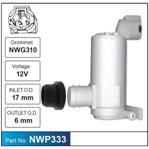Nice Products Windscreen Washer Pump NWP333