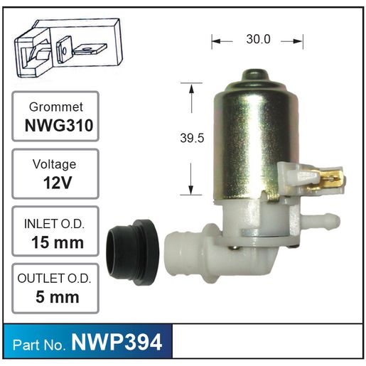 Nice Products Windscreen Washer Pump NWP394