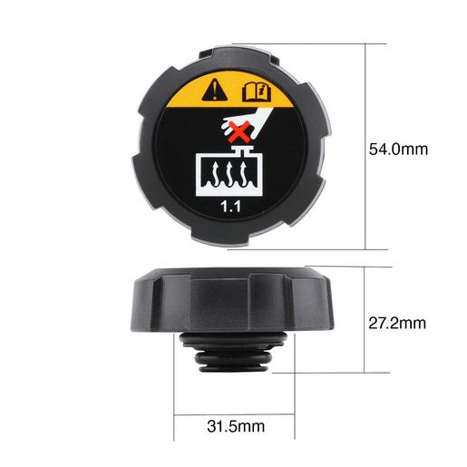 Tridon Radiator Cap 16 Psi - 110 Kpa Plastic Screw On DL16110