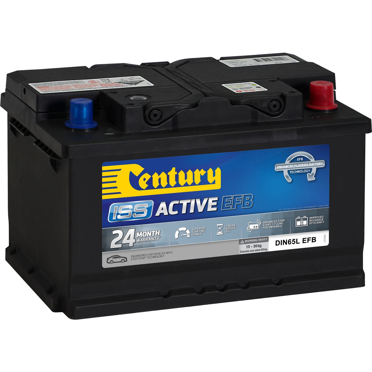 Century Batteries Battery-Iss + Hybrid 106116 DIN65L EFB