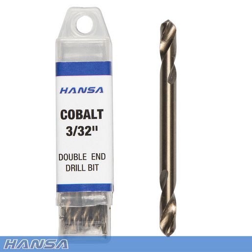 Hansa Champion Cobalt 3/32In Double End Drill Bit HDB-3/32CDE