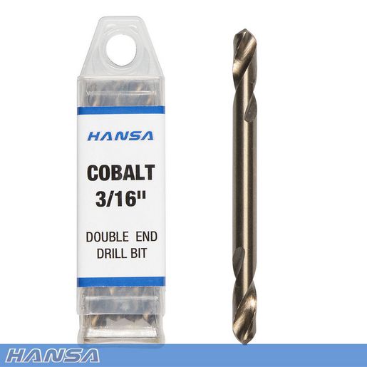 Hansa Champion Cobalt 3/16In Double End Drill Bit HDB-3/16CDE