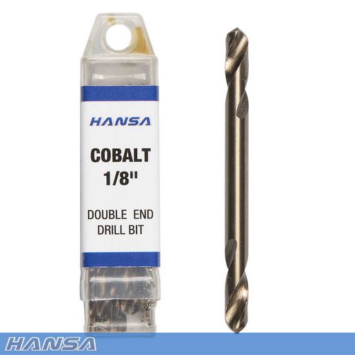 Hansa Champion Cobalt 1/8In Double End Drill Bit HDB-1/8CDE