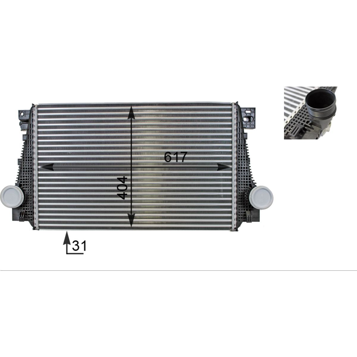 MAHLE Intercooler Charger CI 29 000P