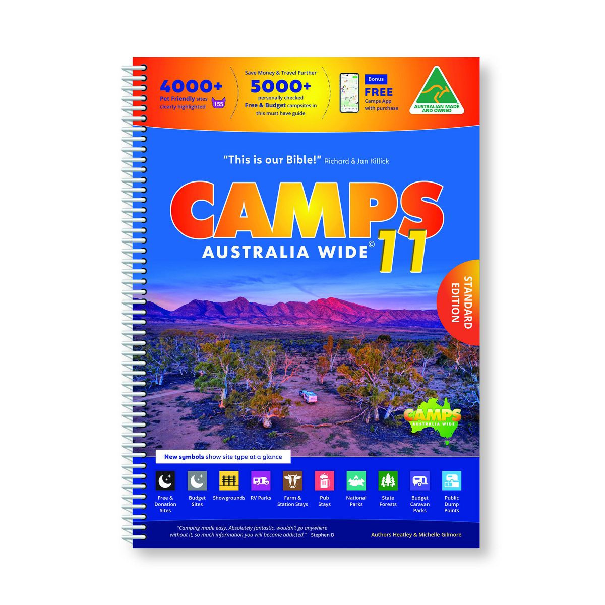 HEMA Camps 11 Australia Wide Map