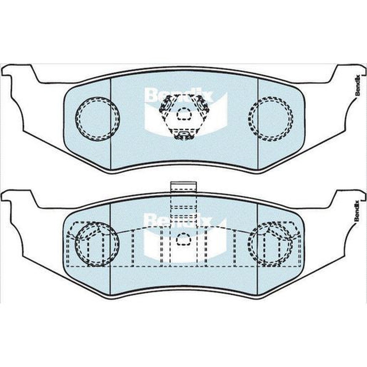 Bendix General CT Brake Pad Set Rear DB2172 GCT