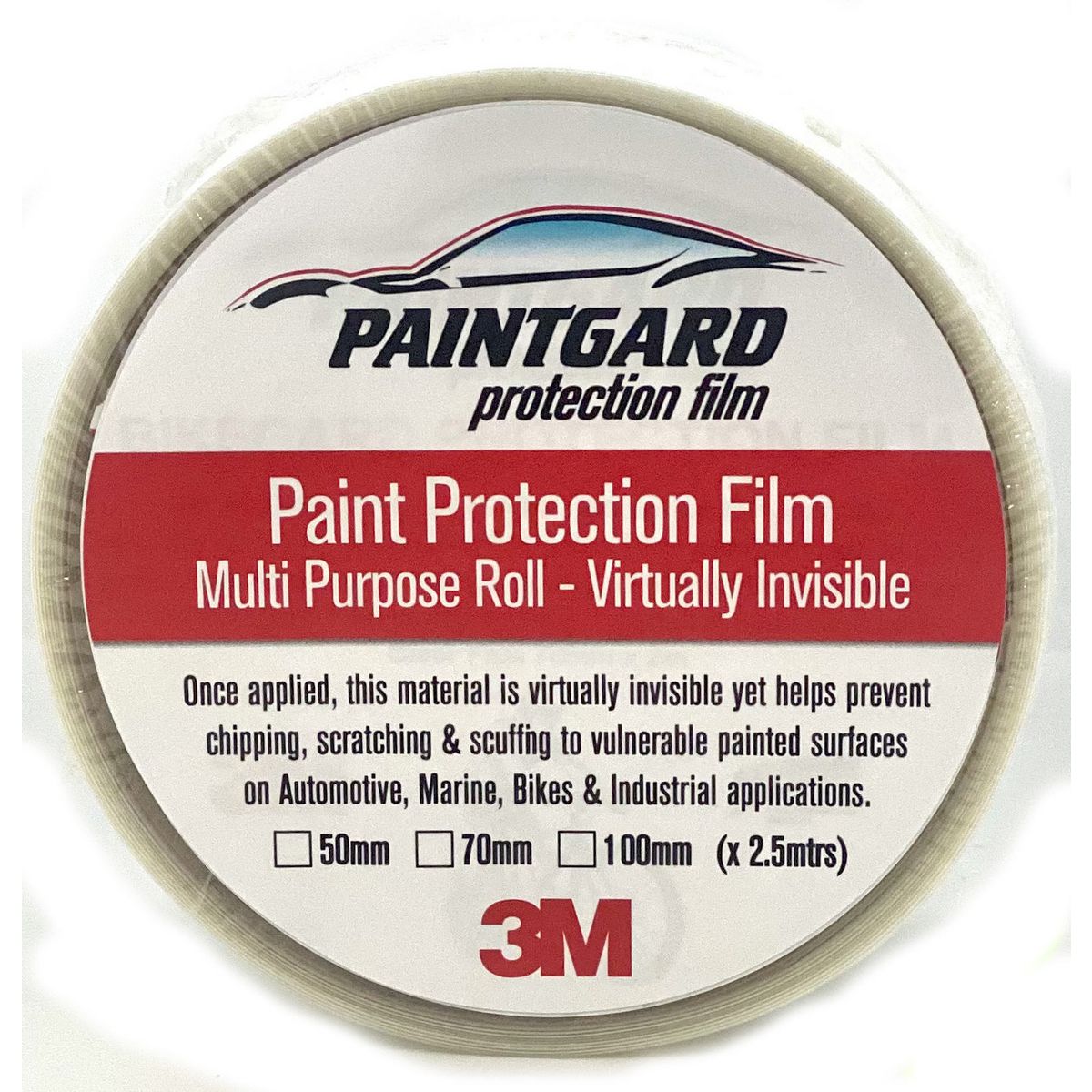 Paintgard Protection Paintgard 3M Paint Protection Film 50mm X 2.5M 3MPPF50