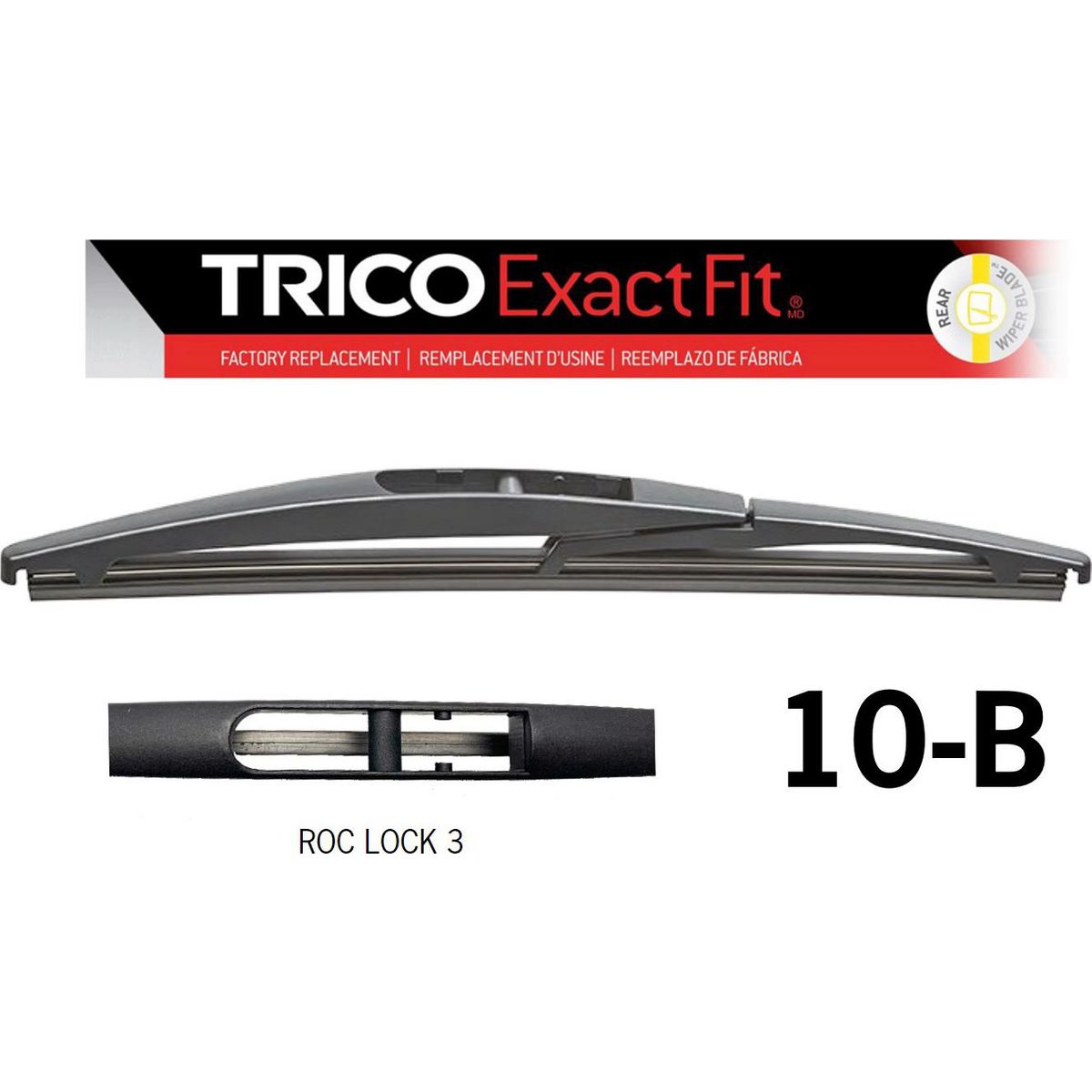 Trico Exact Fit Rear Wiper Blade 250mm 10-B