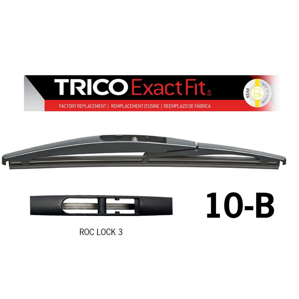 Trico Exact Fit Rear Wiper Blade 250mm 10-B
