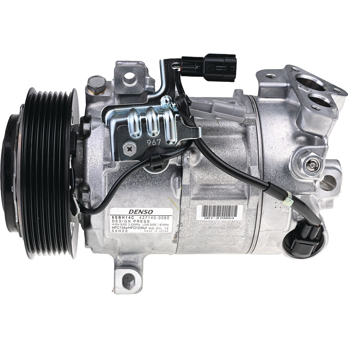 DENSO AC Compressor 12V Direct Mount CXD6025