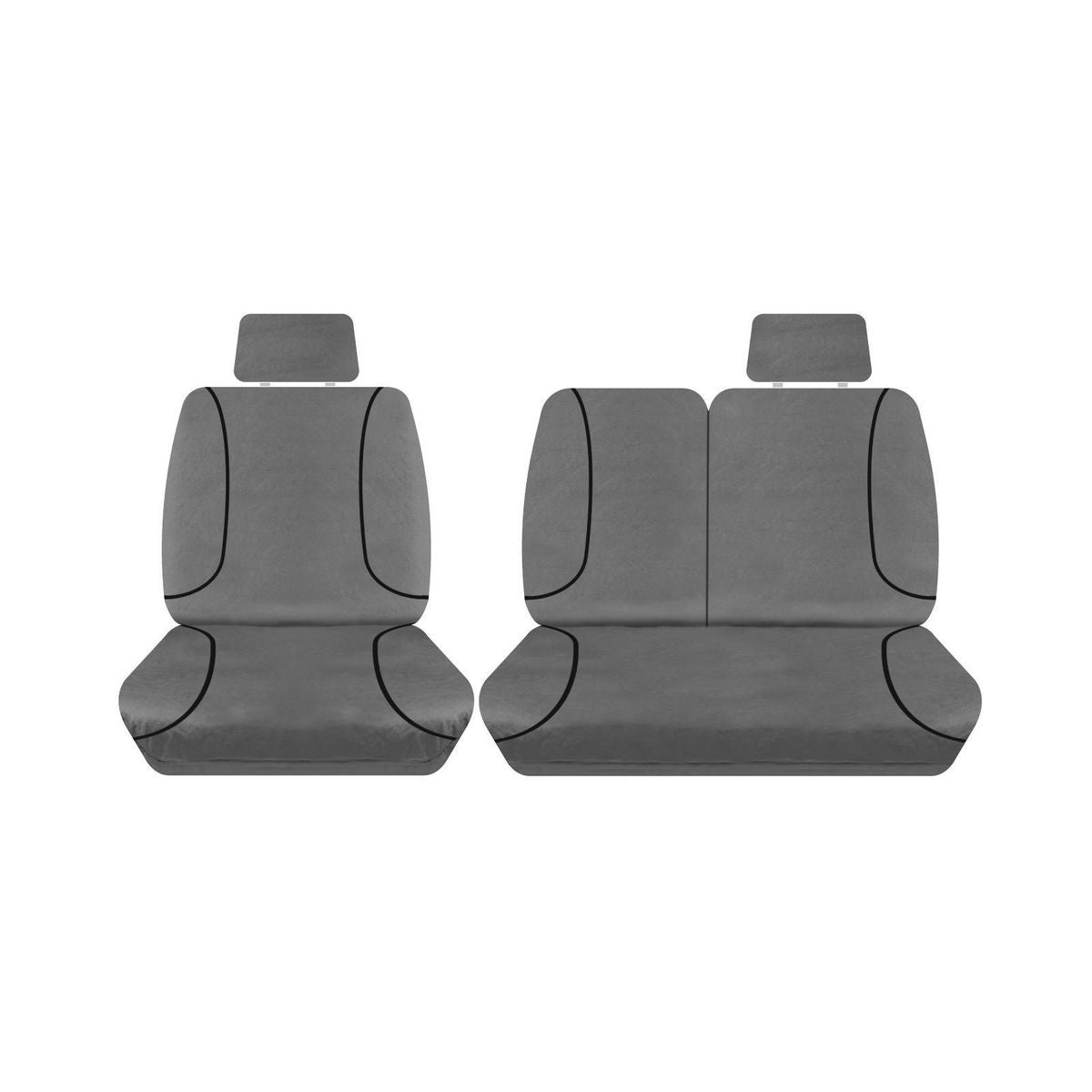 Sperling Tradies Canvas Front Grey Seat Covers Suits ILoad 2008-2012 RM1036TRG