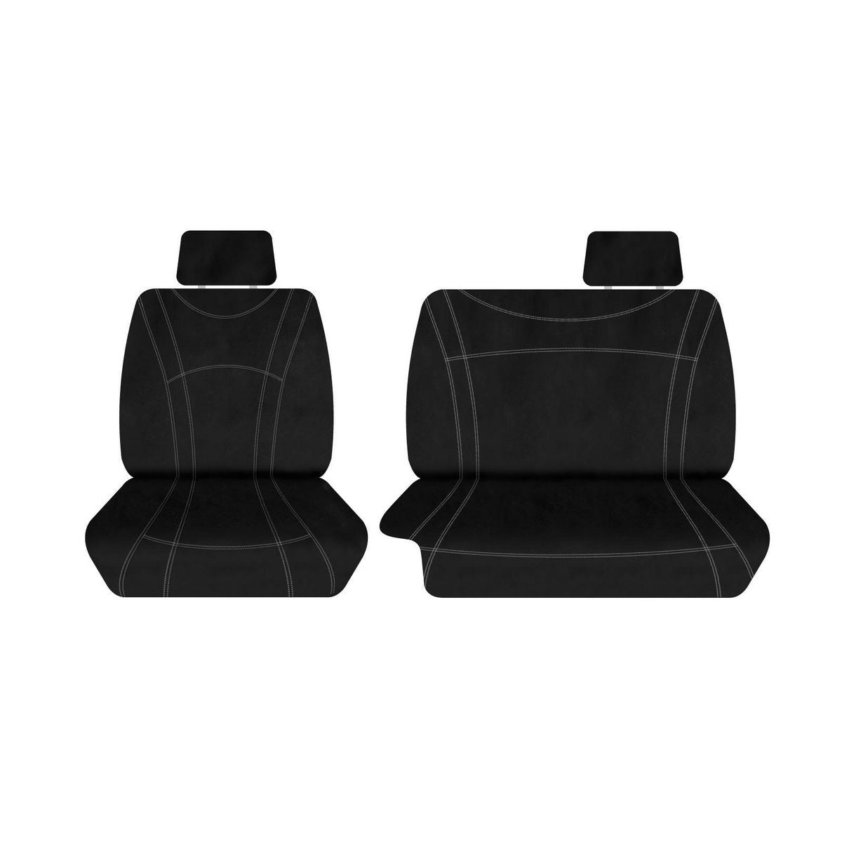 Sperling Getaway Neoprene Front Black - Silver Stitch Seat Covers Suits BT50, Ranger Single 2011-2015 RM1067G2B