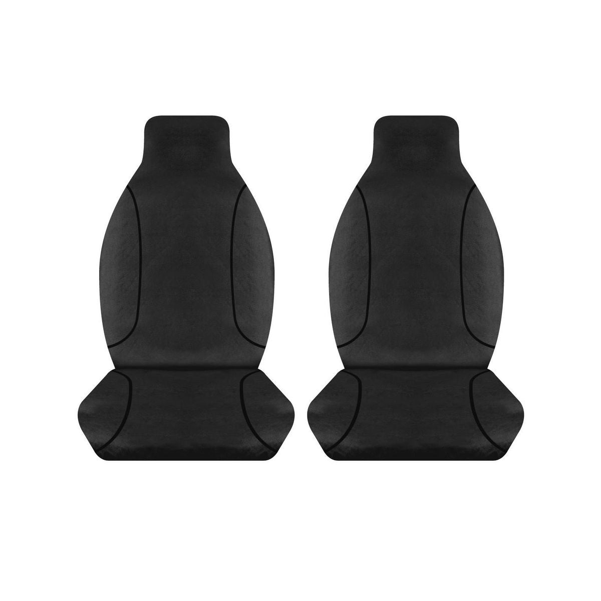 Sperling Tradies Canvas Front Black Seat Covers Suits Hilux Single 2015-On RM1035TRB