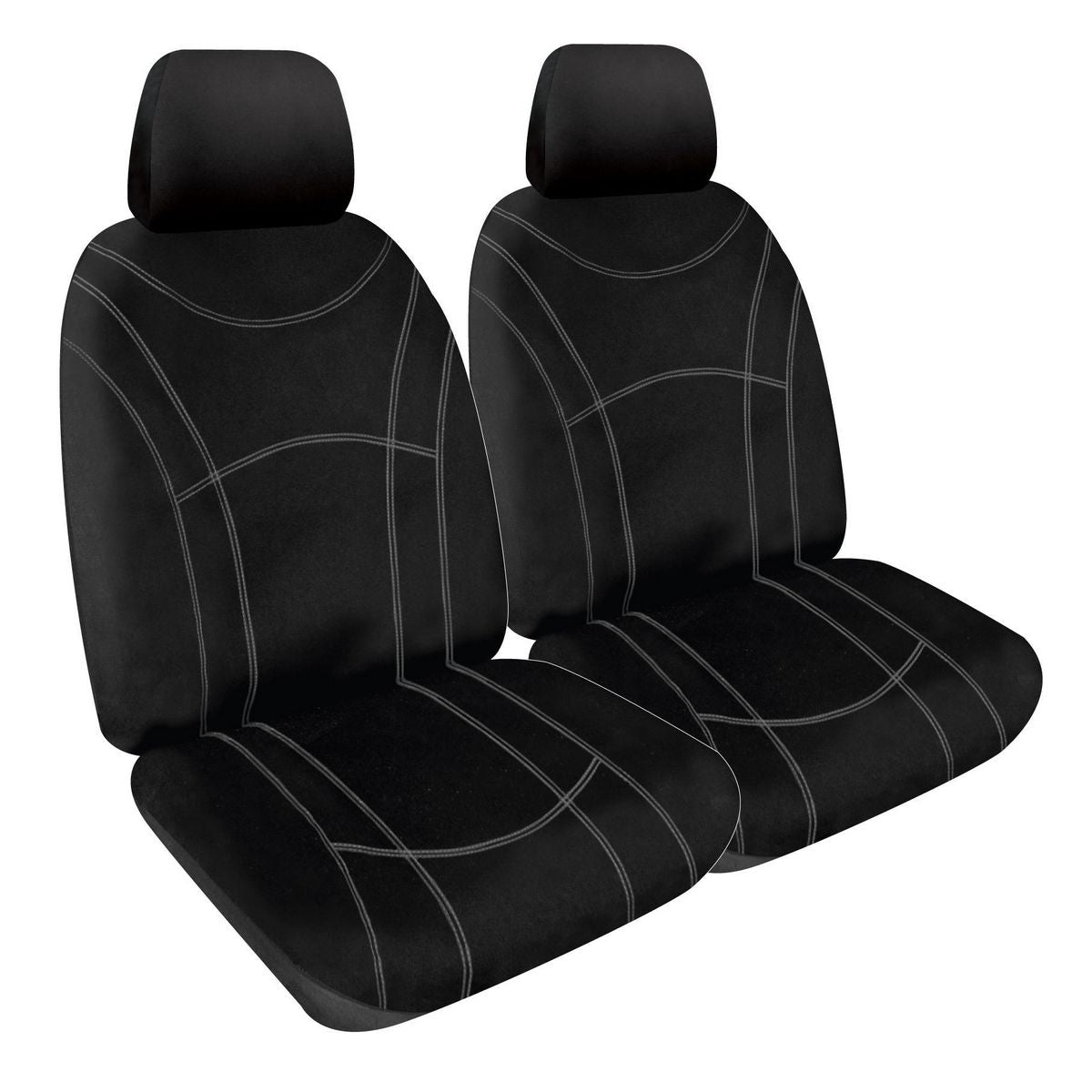 Sperling Getaway Neoprene Front Black - Silver Stitch Seat Covers Suits Colorado, Rodeo, DMax 2003 - 2012 RM1068G2B