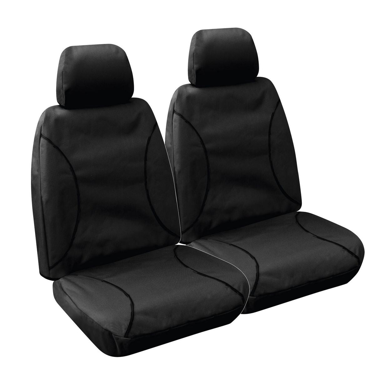 Sperling Tradies Canvas Front Black Seat Covers Suits BT50, Everest, Ranger 2011-2022 RM1003TRB