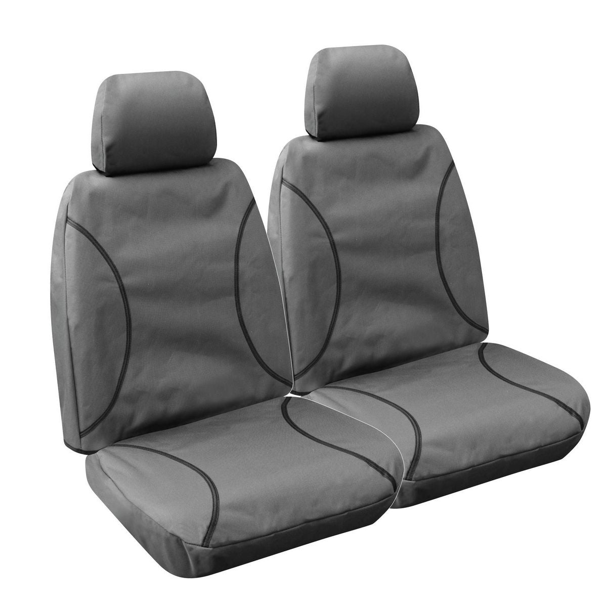 Sperling Tradies Canvas Front Grey Seat Covers Suits Colorado, Trailblazer, DMax, MUX 2012-2020 RM1002TRG