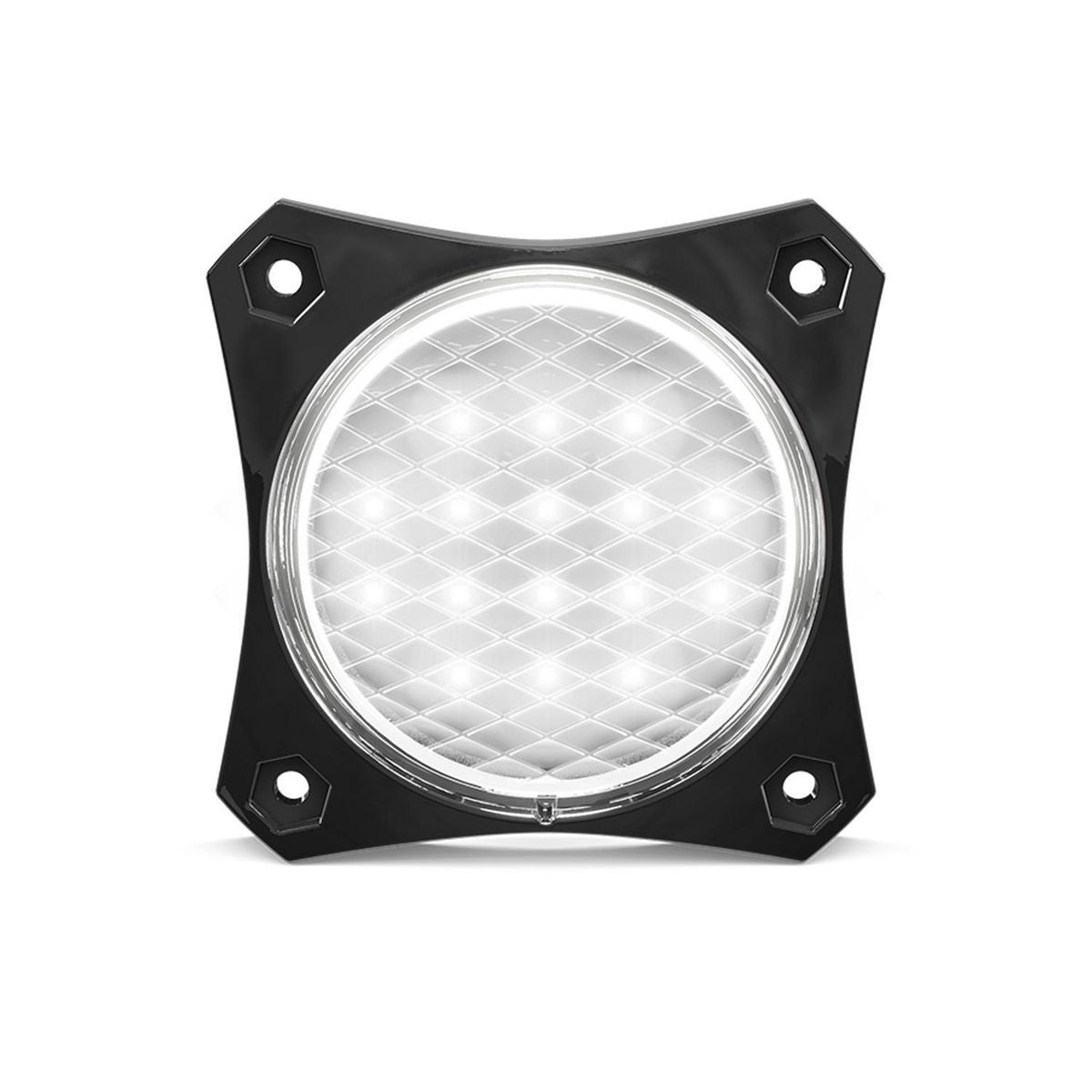 LED Autolamps 12/24V Reverse Lamp With Coloured Lens, Black Mounting Housing, Twin Blister 88WM2