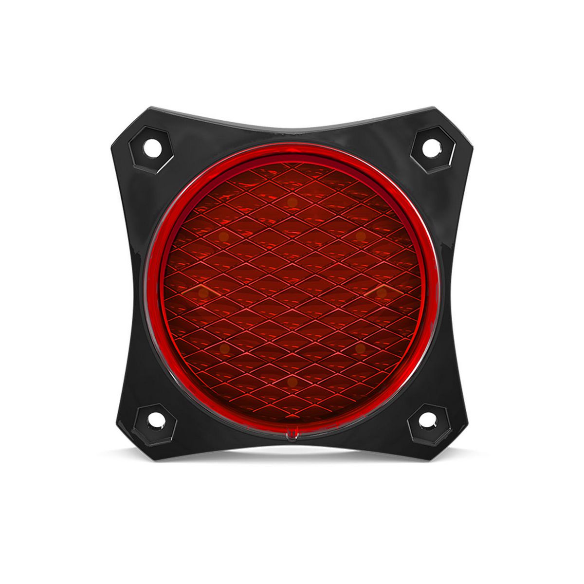 LED Autolamps 12/24V Stop/Tail Lamp With Coloured Lens, Black Mounting Housing, Twin Blister 88RM2