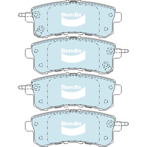 Bendix Ultimate 4WD Brake Pad Set DB2244 ULT4WD