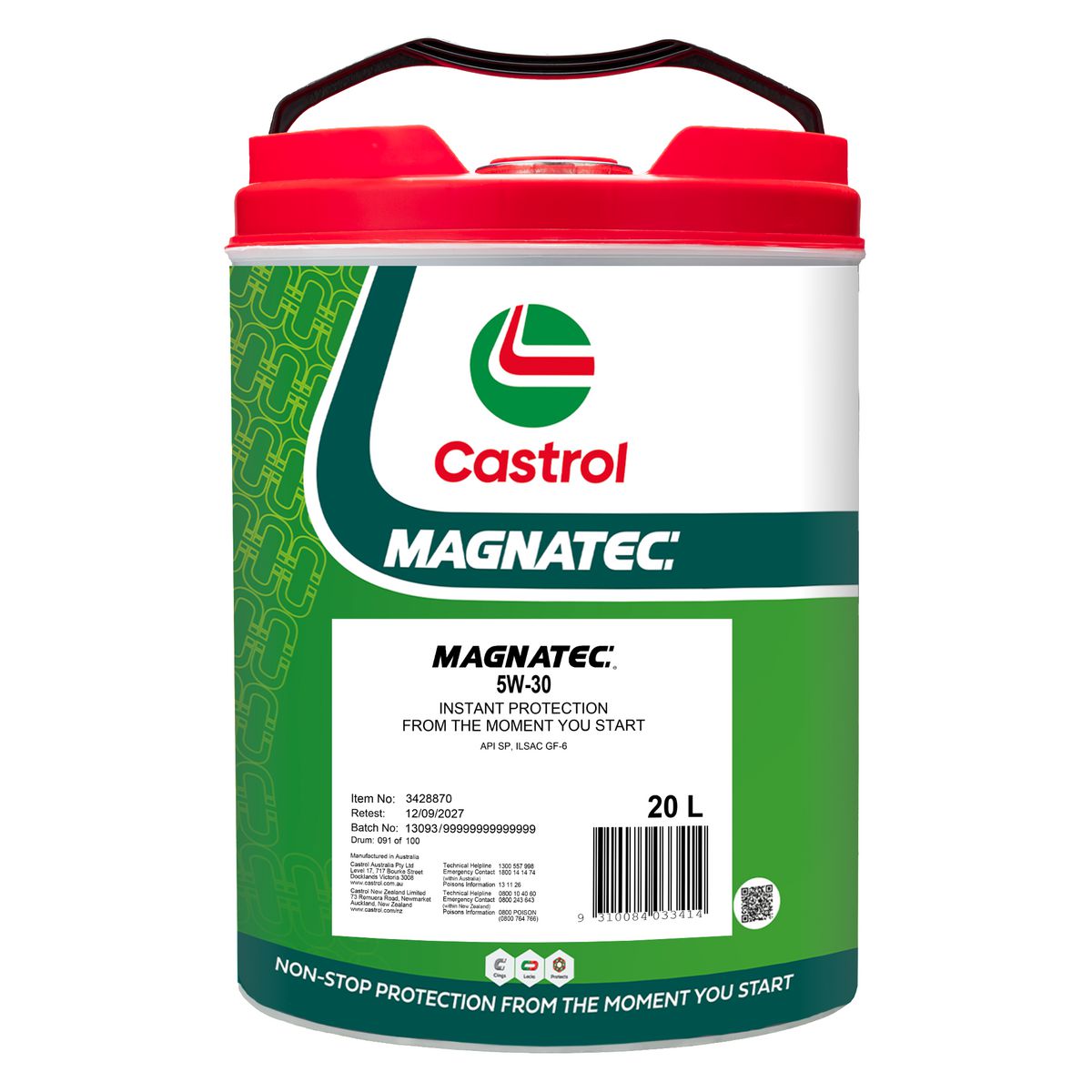 Castrol MAGNATEC 5W-30 Engine Oil 20L 3428870