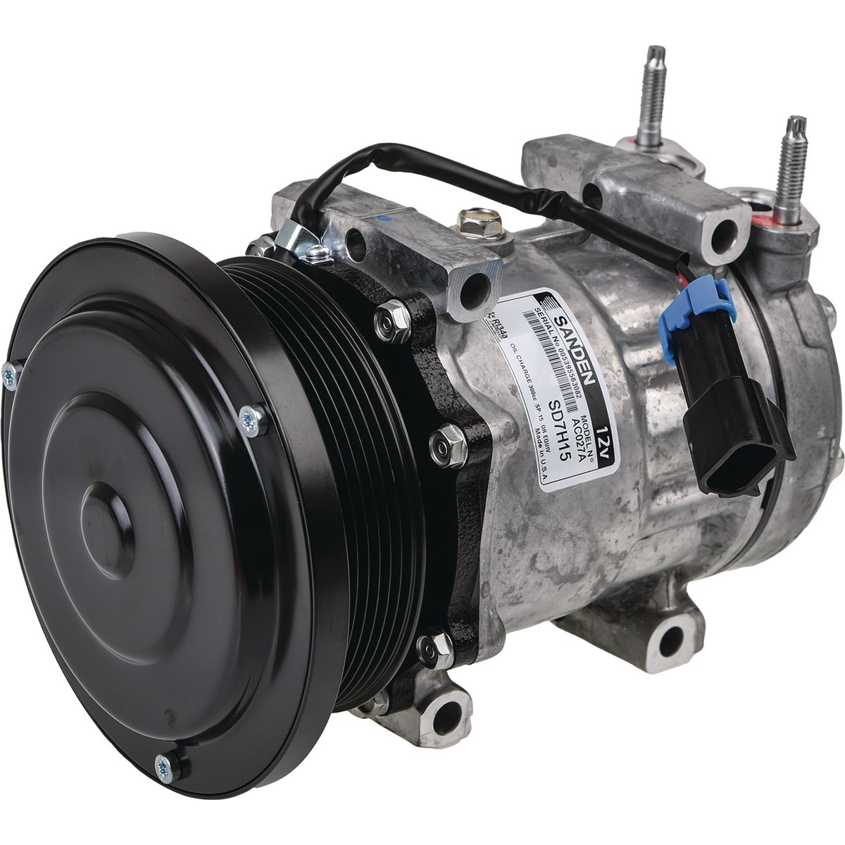 Sanden AC Compressor 12V Direct Mount CXS027H