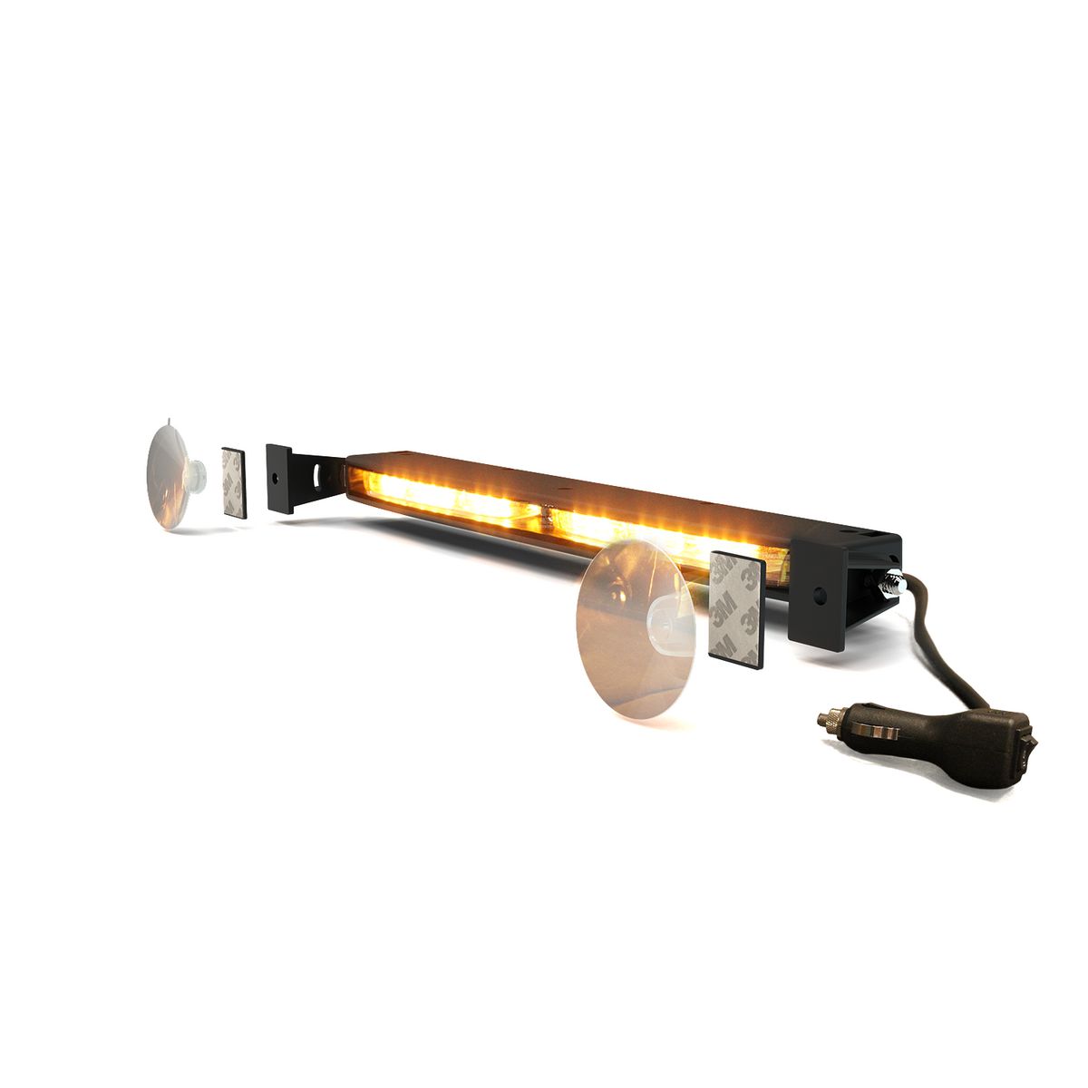 Ecco 12/24V Dual Colour Amber-White Directional Deck,Dash,Visor Light ED5051VDL2-AW