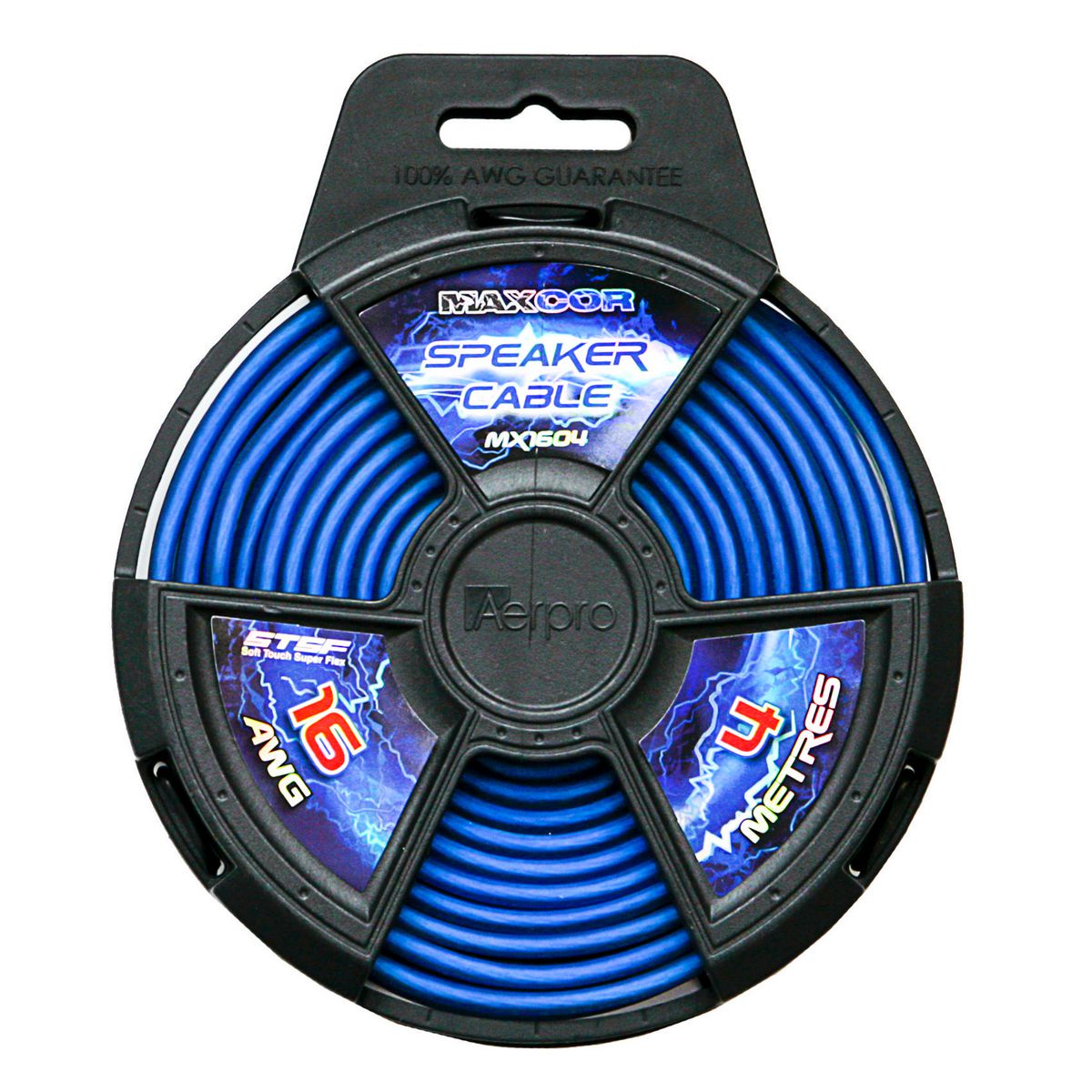Aerpro Maxcor Speaker Cable 16AWG 4 Meters - Blue MX1604
