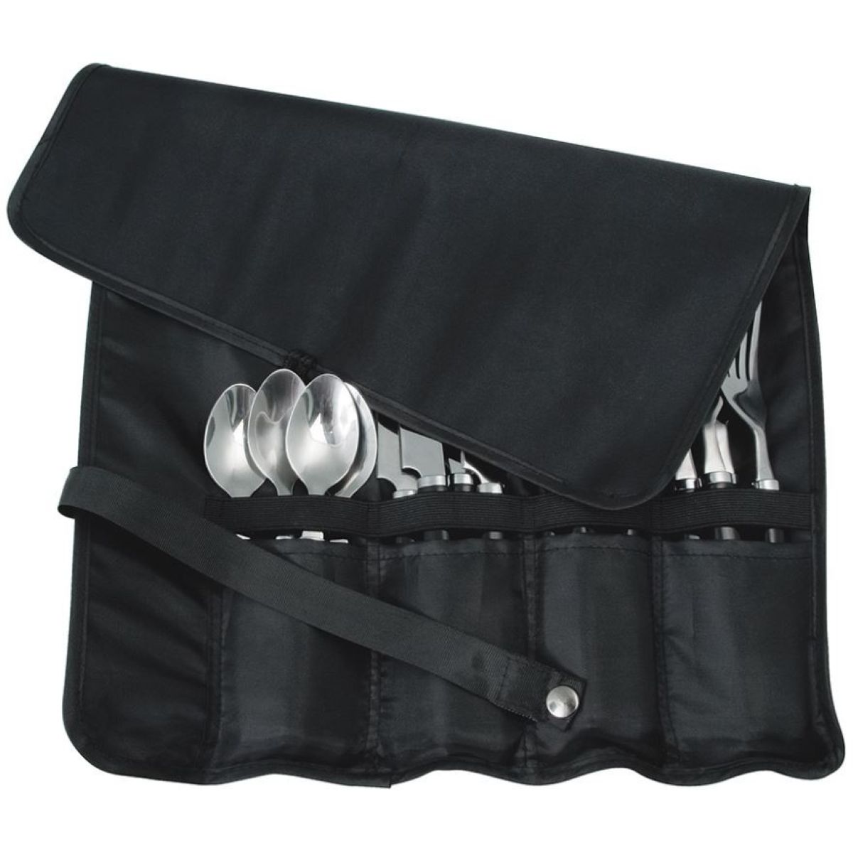 Campfire Travellers Cutlery Set 16pcs W/Wire Storage Tray 716012