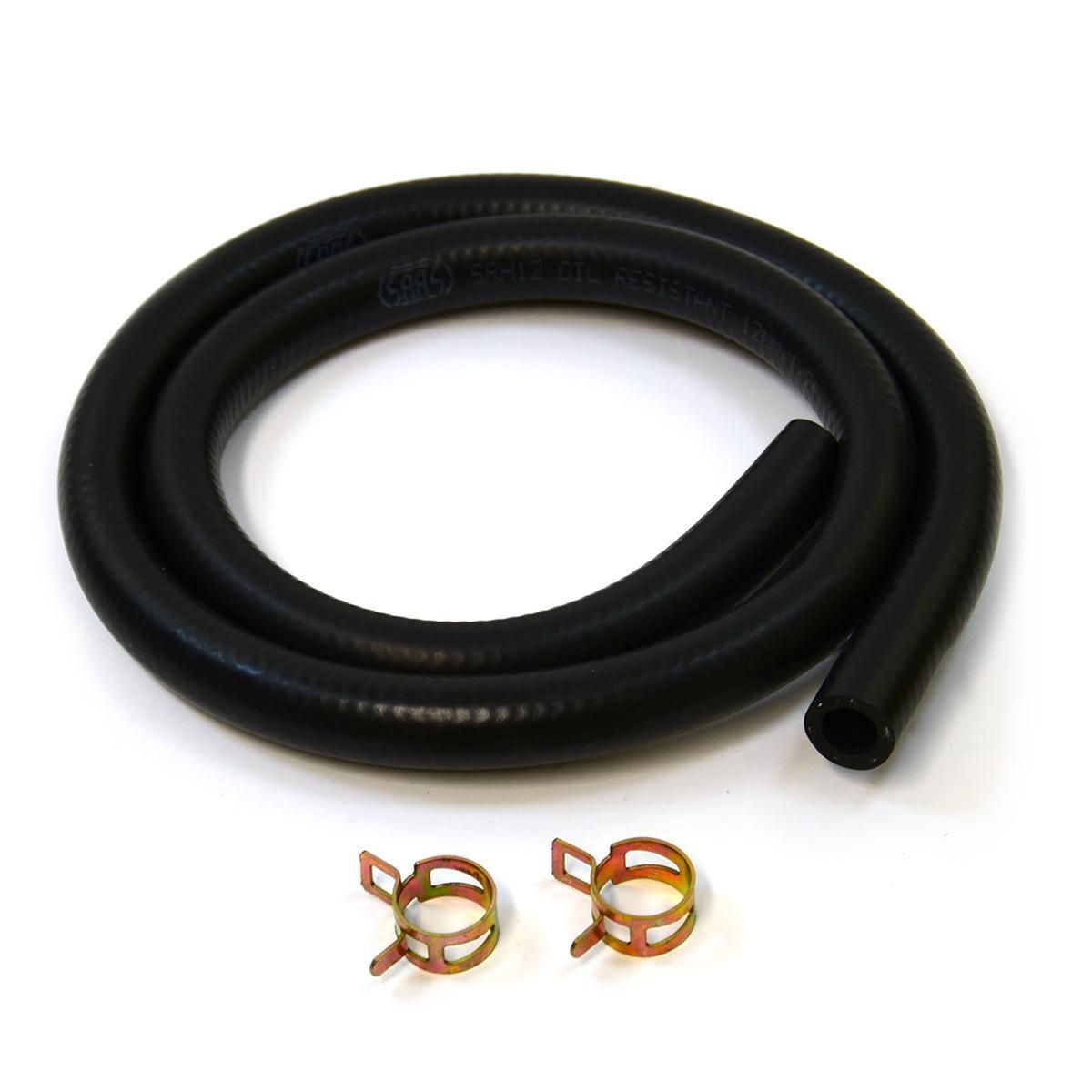 SAAS Oil Resistant Hose 14Mm (9/16) Id X 1Mtr + 2 Clamps SRH14